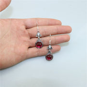 Red Moonstone Drop Earrings Jewelry Statement Jewelry Retro Trendy