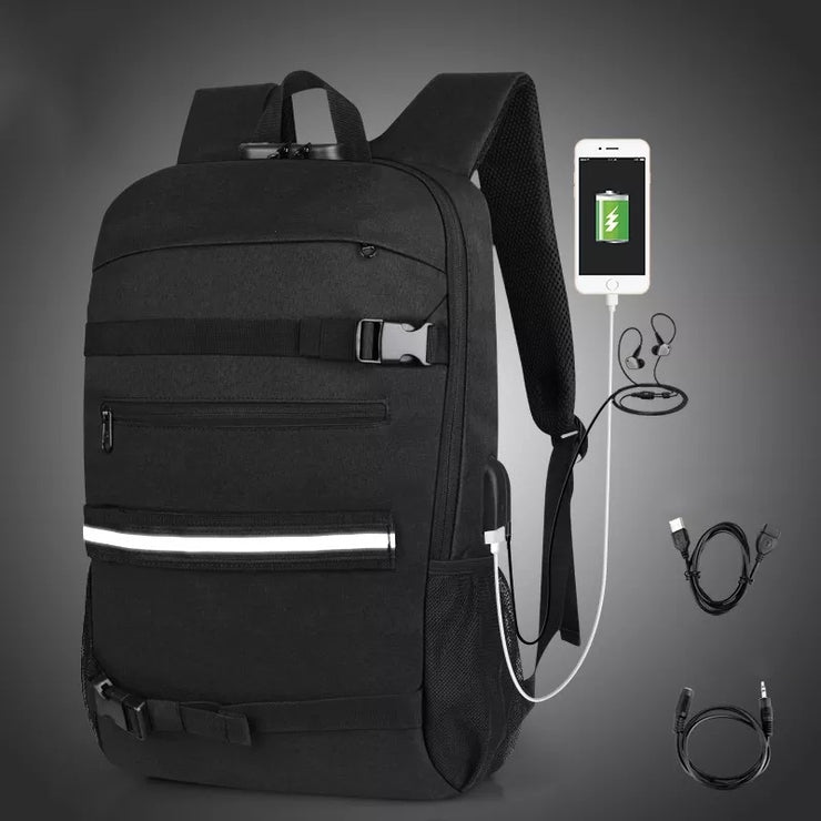 Anti-theft Combination Lock USB Charging Shoulder Bag