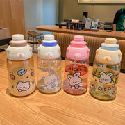 Summer Super Cute Water Cup Straw Cup Student Water Bottle Portable