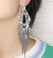 Women's Versatile Statement Exaggerated Diamond Earrings