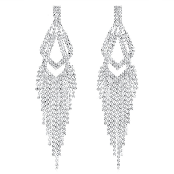 Women's Versatile Statement Exaggerated Diamond Earrings